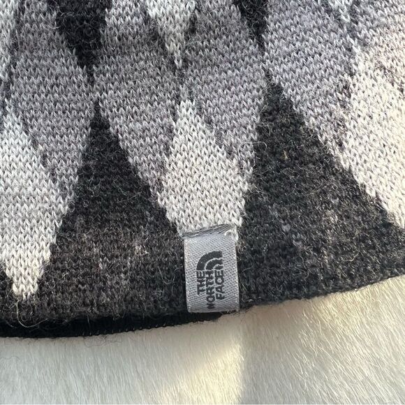 KiDs NORTH FACE Wool-Blend Argyle Beanie One-Size EUC - Picture 3 of 9